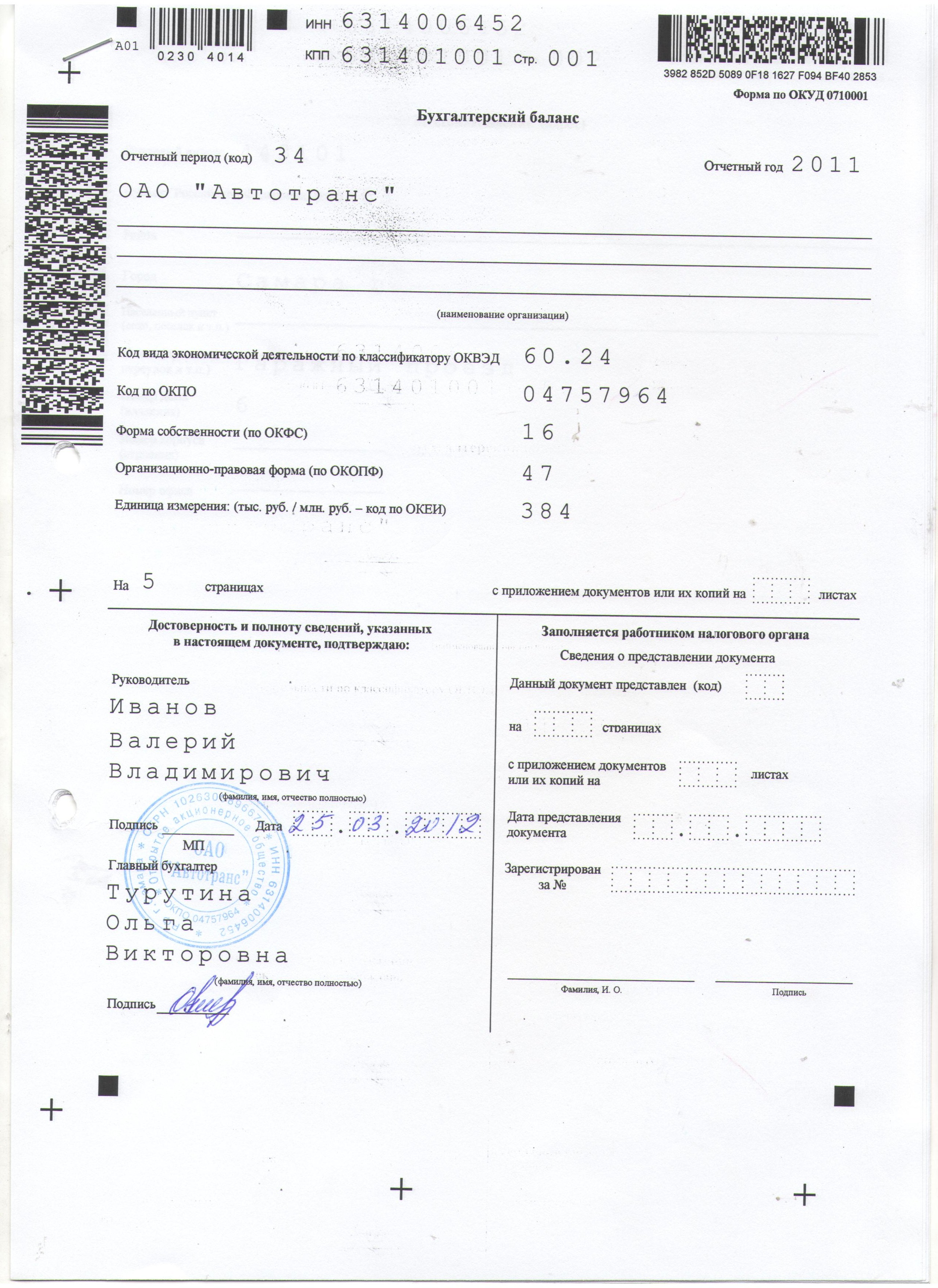 Страница 1 Бухгалтерская отчетность.
